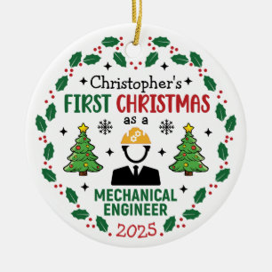Maschinenbauingenieur Personalisiert Keramik Ornament