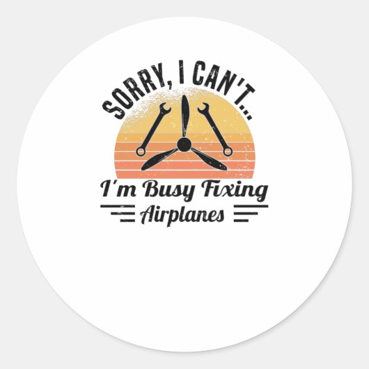 Maschinenbauingenieur Runder Aufkleber (Vorderseite)