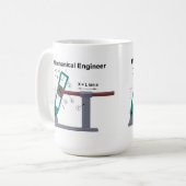 Maschinenbauingenieur-Tasse Kaffeetasse (Vorderseite Links)