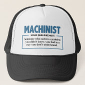 Maschinenbauingenieur Typografie Truckerkappe (Vorderseite)