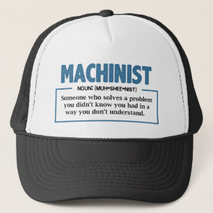 Maschinenbauingenieur Typografie Truckerkappe
