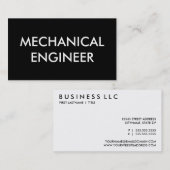 Maschinenbauingenieur Visitenkarte (Vorne/Hinten)
