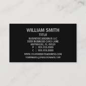 Maschinenbauingenieur Visitenkarte (Rückseite)