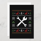 Maschinenbautechniker Einladung (Vorne/Hinten)