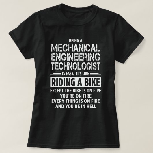 Maschinenbautechniker T-Shirt (Design vorne)