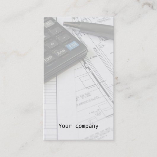 "Maschinenbauwesen" Visitenkarte (Vorderseite)