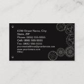 Maschinenbauwesen-Visitenkarte Visitenkarte (Rückseite)