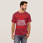 Maschinenbediener für die Ehefrau T-Shirt (Vorne ganz)