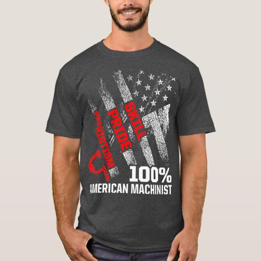 Maschinenbediener in den USA T-Shirt (Vorderseite)