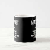 Maschinenbediener mit einem Problem 7 Kaffeetasse (Mittel)