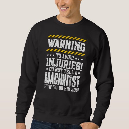 Maschinenbediener Sweatshirt (Vorderseite)