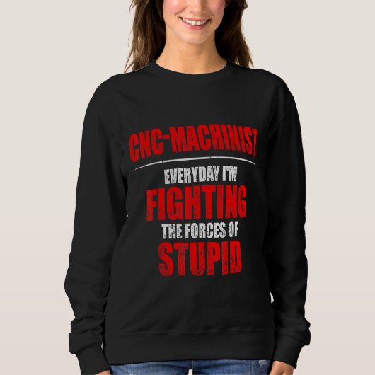 Maschinenbediener Sweatshirt (Vorderseite)