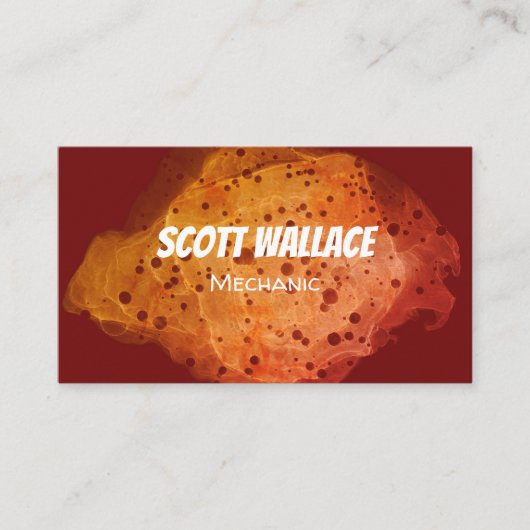 Maschinenbetriebskarte Visitenkarte (Vorderseite)