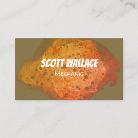 Maschinenbetriebskarte Visitenkarte (Vorderseite)