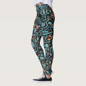Maschinenelemente Nahtloses Muster Leggings (Links)