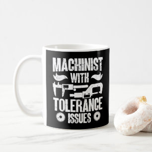 Maschinenführer mit Toleranzproblemen Kaffeetasse