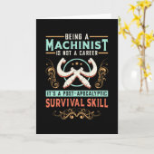 Maschinengeschenkidee für CNC-Maschinen Karte (Gelbe Blume)