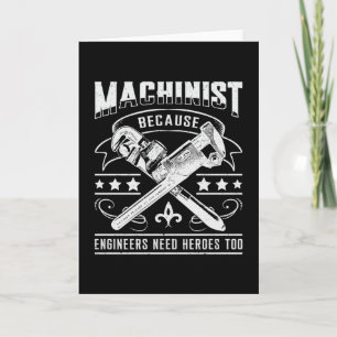 Maschinengeschenkidee für CNC-Maschinen Karte