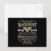 Maschinengeschenkidee Postkarte (Vorne/Hinten)