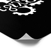 Maschinengestänge des Pi Day Enginerd Engineer Poster (Ecke)