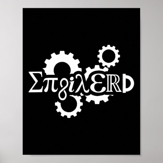 Maschinengestänge des Pi Day Enginerd Engineer Poster (Vorne)