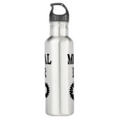 Maschinengestänge Edelstahlflasche (Rückseite)