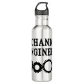 Maschinengestänge Edelstahlflasche (Vorderseite)