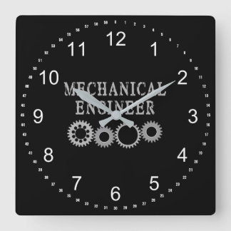 Maschinengestänge Quadratische Wanduhr