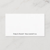 Maschinengetriebe Visitenkarte (Rückseite)