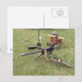 Maschinengewehr des Zweiten Weltkriegs Postkarte (Vorne/Hinten)
