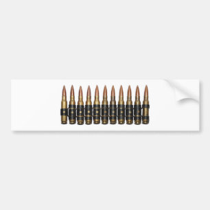 Maschinengewehr-Kugeln Autoaufkleber