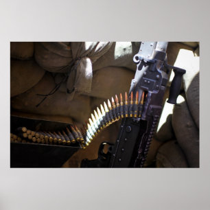 Maschinengewehr M240 Poster