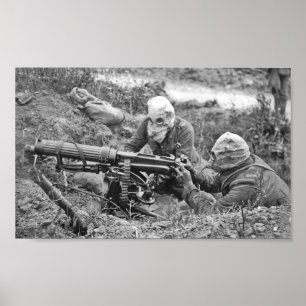 Maschinengewehr-Nest Poster