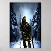 Maschinengewehr Paladin | AI Art Poster (Vorne)