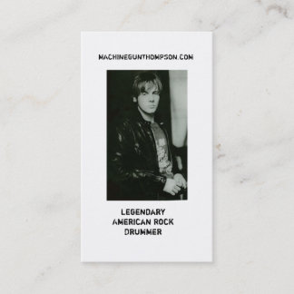 MASCHINENGEWEHR- THOMPSON-KARTE VISITENKARTE