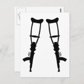 Maschinengewehren - Frieden beenden Postkarte (Vorne/Hinten)