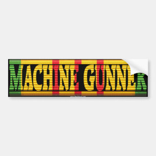 Maschinengewehrschütze Vietnam Service Ribbon Aufk Autoaufkleber