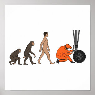 Maschineningenieur für die Evolution Poster