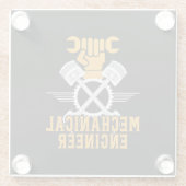 Maschineningenieur Glasuntersetzer (Rückseite)