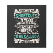 Maschineningenieur Notizblock (Vorderseite)