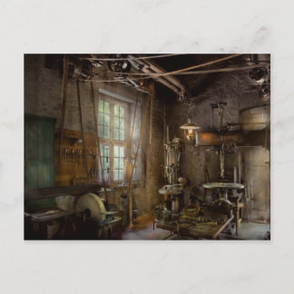 Maschinenistin - Industrielle Revolution Postkarte