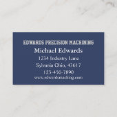 Maschinenladen Visitenkarte (Rückseite)