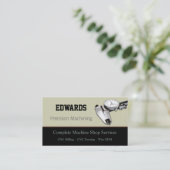 Maschinenladen Visitenkarte (Stehend Vorderseite)