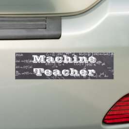 Maschinenlehrer Autoaufkleber