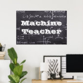 Maschinenlehrer Poster (Heimbüro)