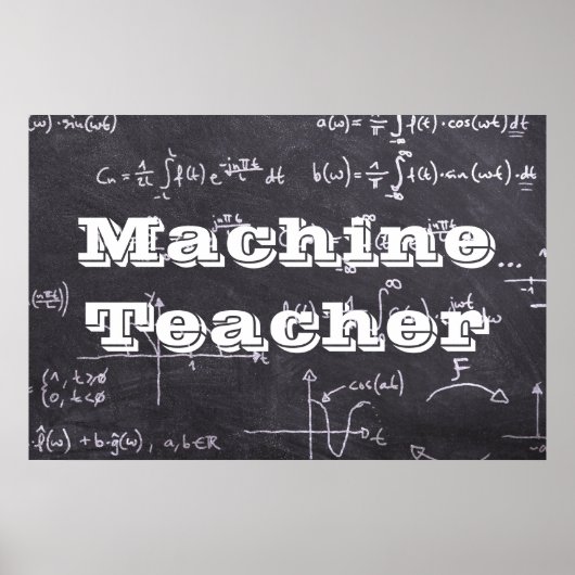 Maschinenlehrer Poster (Vorne)