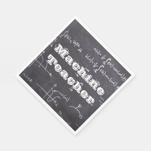 Maschinenlehrer Serviette (Ecke)
