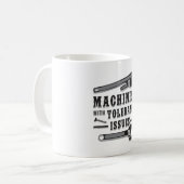 Maschinenmechanik CNC Funny Gift Idee Kaffeetasse (Vorderseite Links)