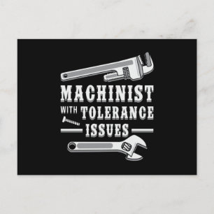 Maschinenmechanik CNC-Maschinenbauer - Geschenkide Postkarte