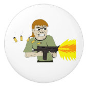 Maschinenschieber Keramikknauf (Vorderseite)